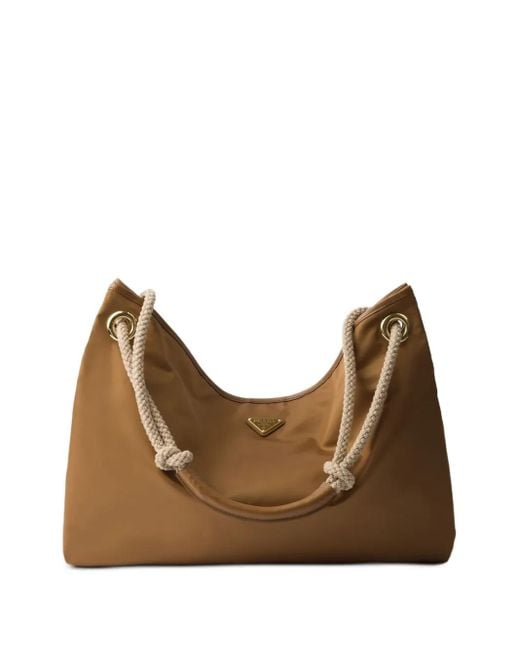 Borsa A Spalla Mariner Grande di Prada in Brown
