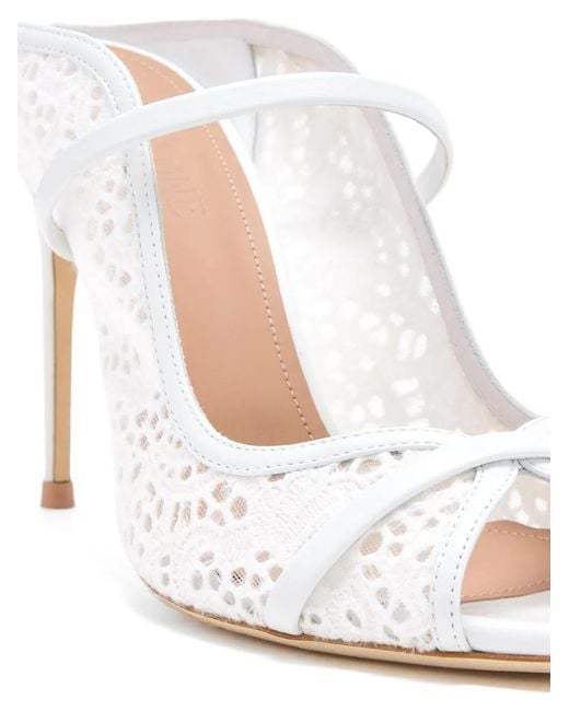 Malone Souliers White Noah Heeled Sandals