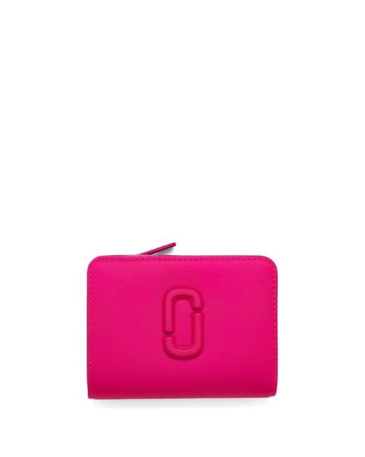 Marc Jacobs Pink The Covered J Marc Mini Compact Wallet