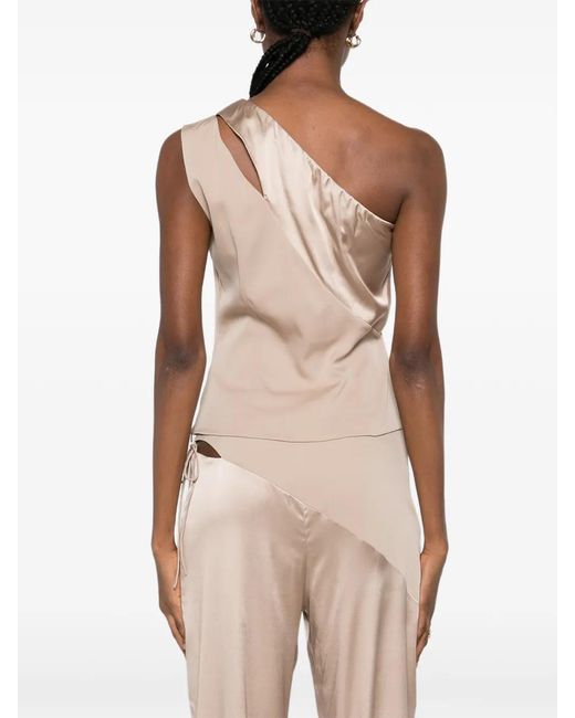 Botsi Natural One-Shoulder Top