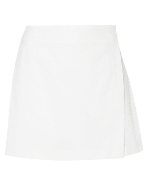 Chloé White Hose Layered Cotton Shorts