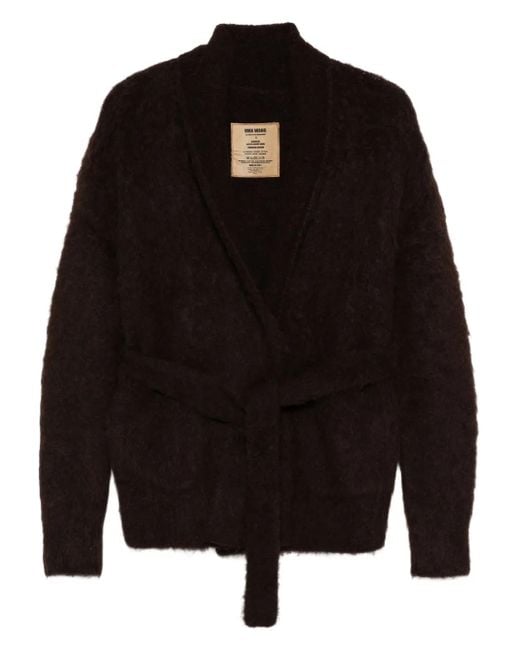 Uma Wang Black Belted Cardigan