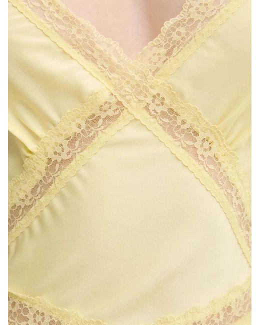 Bardot White Midikleid mit Spitzeneinsatz