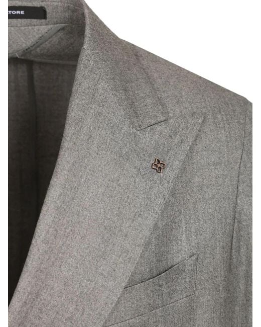 Tagliatore Gray Montecarlo Double-Breasted Suit for men