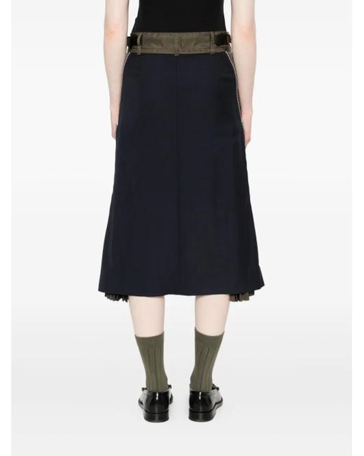 Sacai プリーツ スカート Black