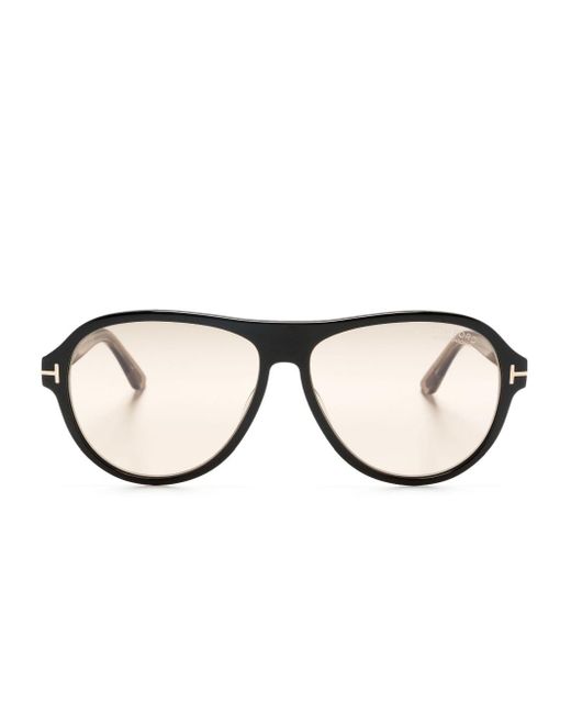 Tom Ford Quincy Pilotenbrille in Natural für Herren