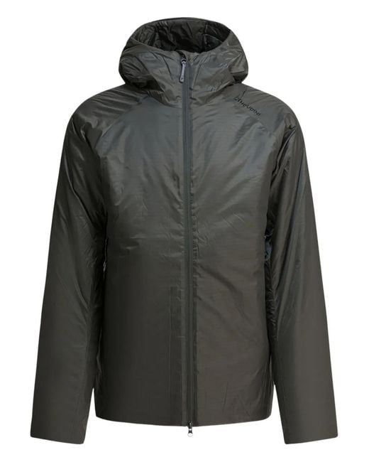 Houdini Sportswear Black Dunfri Padded Coat for men