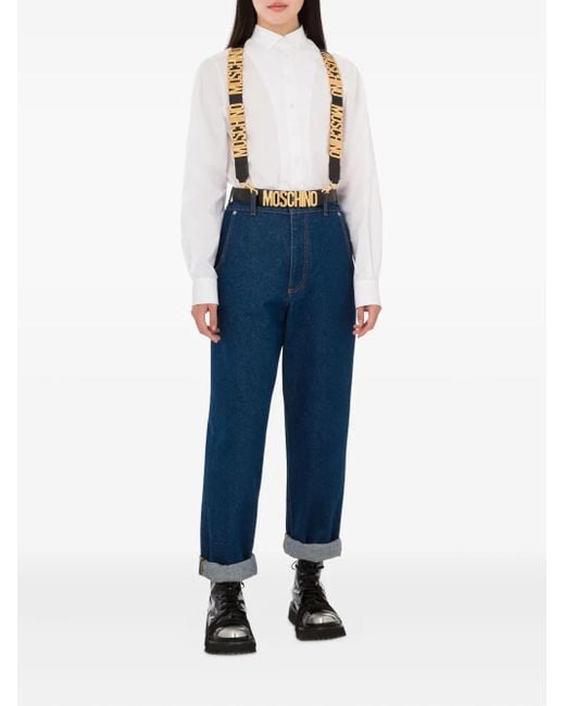 Moschino Blue Cuffed Jeans