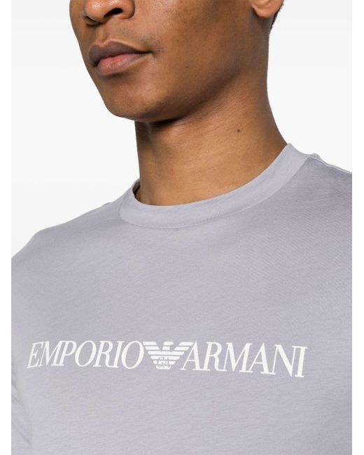 メンズ Emporio Armani ロゴ Tスカート Purple