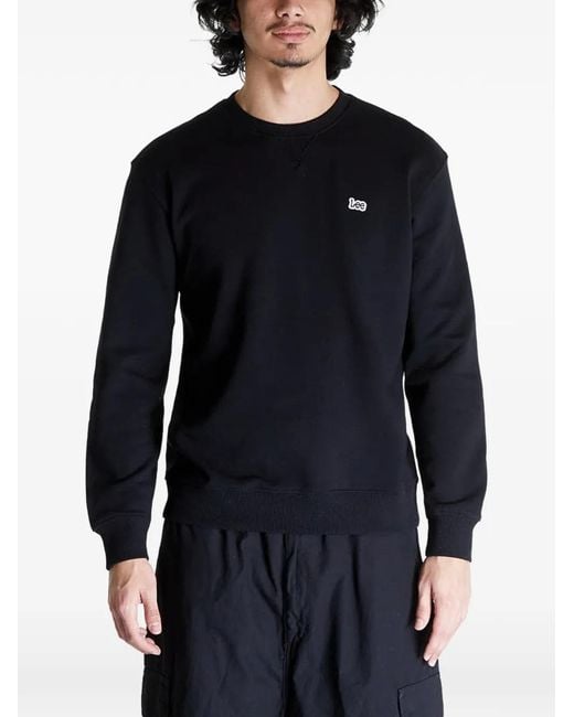 Lee Jeans Blue Logo-Patch Sweatshirt for men