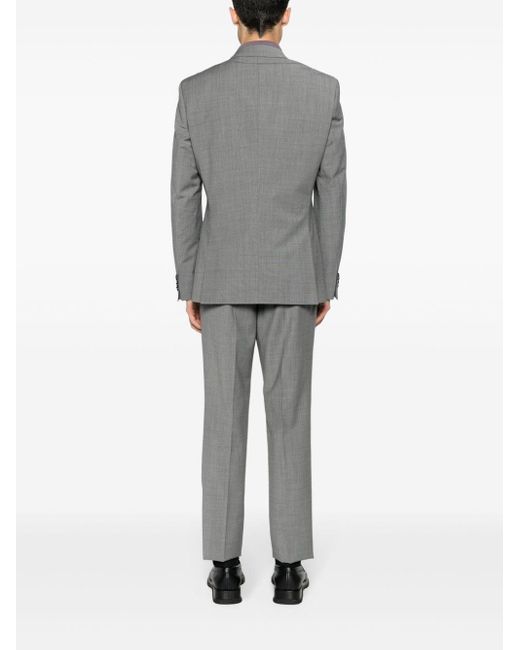 Boss Gray Single-breasted Suit for men