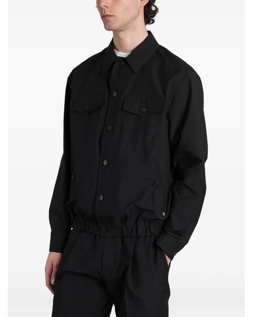 Grayed Black Niko Elasticated-Hem Jacket for men