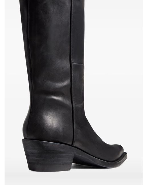 Khaite Black 35Mm Clive Over-The-Knee Boots