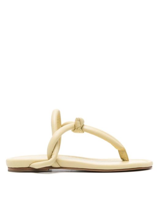 Fabiana Filippi Natural Padded Thong-strap Sandals