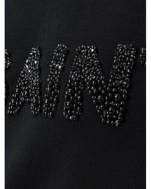 AllSaints White Embellished Sweatshirt