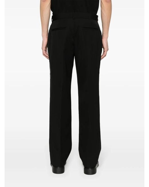 Off-White c/o Virgil Abloh Black Wool Trousers for men