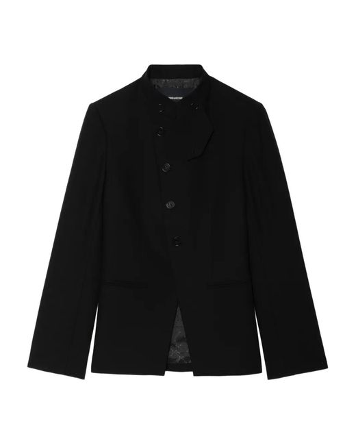 Zadig & Voltaire Black Verysa High Collar Blazer