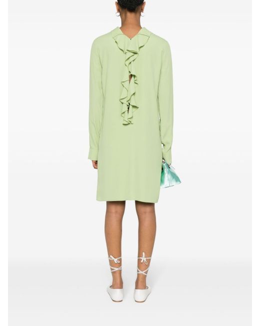 N°21 Green Kleid mit Rüschendetail