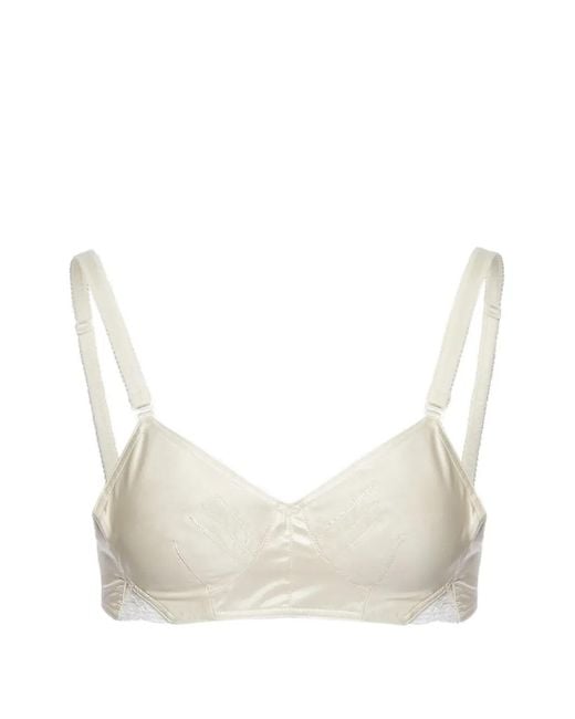 Magda Butrym White Lace Bra