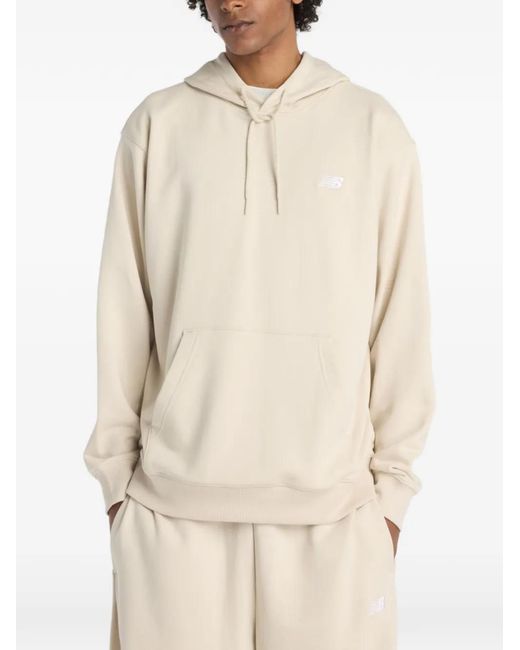 New Balance Natural Logo-Embroidered Hoodie for men