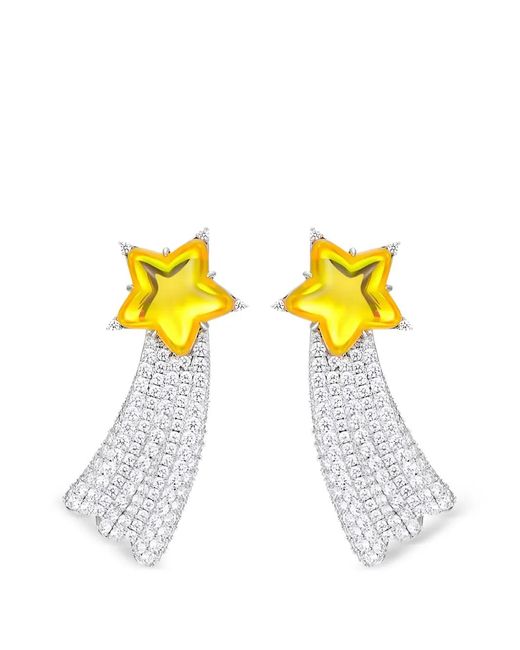 YVMIN Yellow Shooting Star Earrings