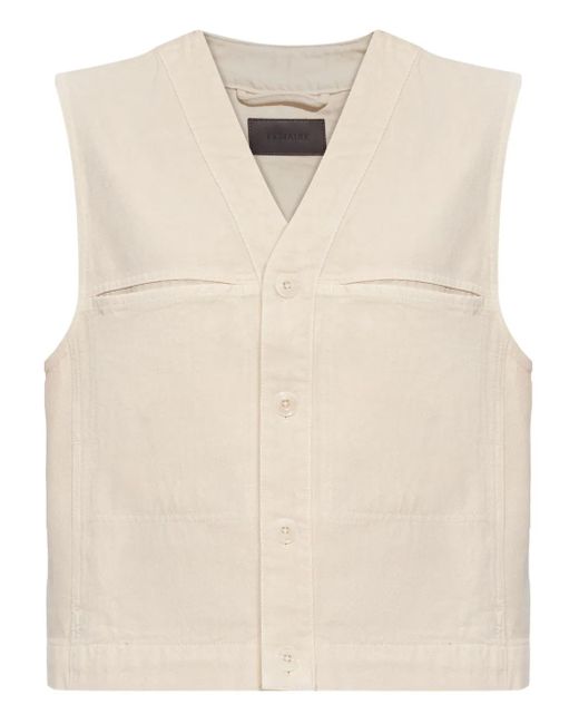 Lemaire Natural Button-Fastening Sleeveless Vest