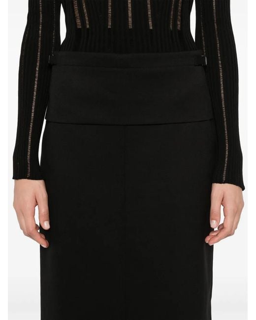 Proenza Schouler Black Adriana Maxi Skirt