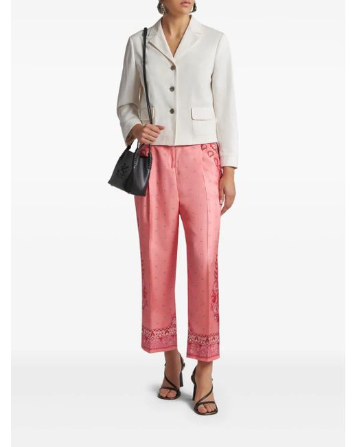Etro White Jacquard-Pattern Jacket