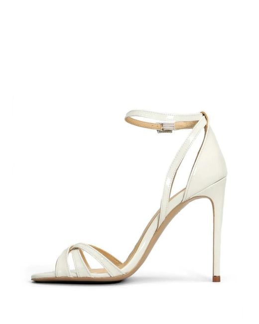Fratelli Russo Metallic Patent-Finish Strappy Sandals