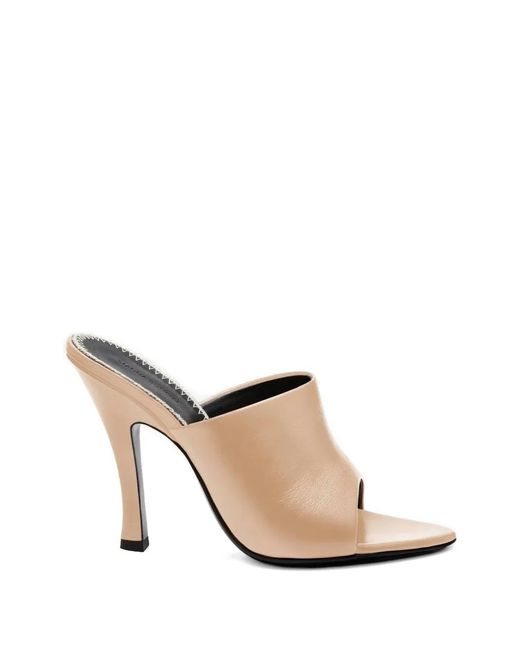 Magda Butrym White Open-Toe Leather Sandals