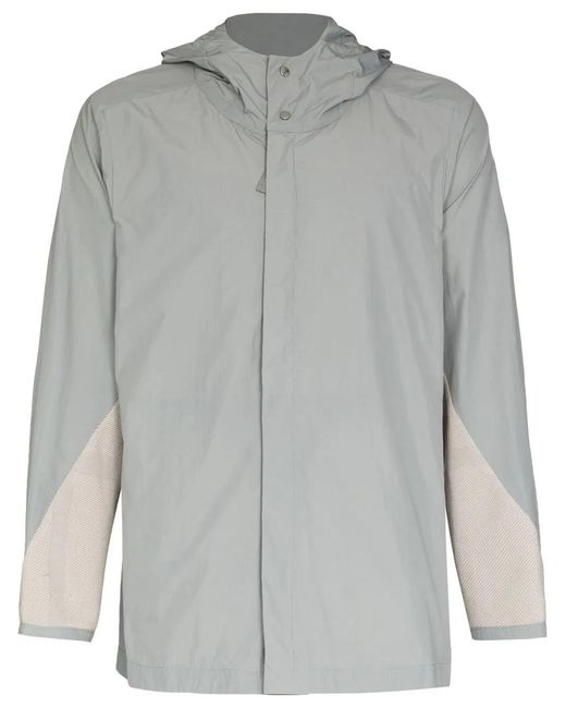 Byborre Windjack Met Vlakken in het Gray voor heren