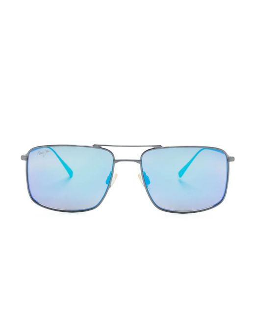 Maui Jim Sonnenbrille Mit Eckigem Gestell in Blue für Herren