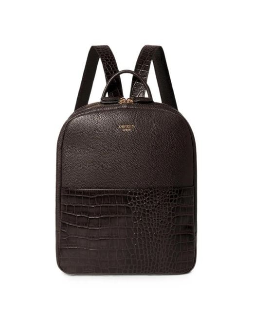 Osprey Black Kellie Leather Backpack