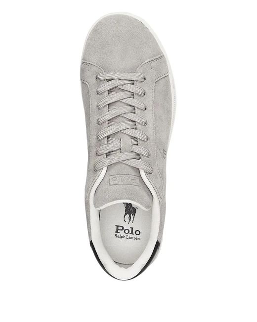 Polo Ralph Lauren Gray Suede Trainers for men