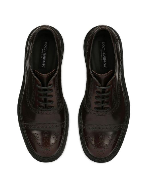 Zapatos de vestir con cordones Dolce & Gabbana de hombre de color Black