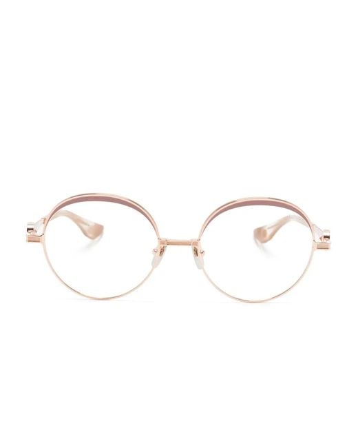 Dita Eyewear Natural Goolah Round-Frame Glasses