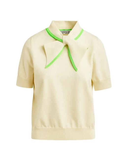 Essentiel Antwerp Metallic "Jonda" Contrast Colour Polo