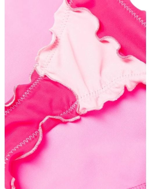 Sherris クロス ラッフルビキニ Pink