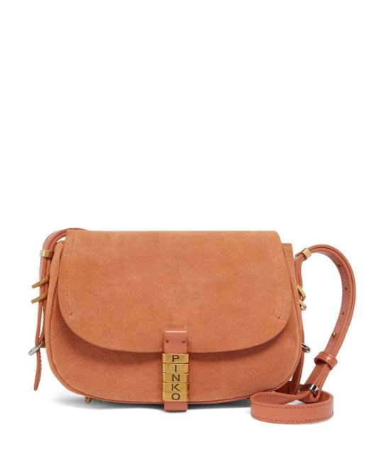 Pinko Saddle ショルダーバッグ ミニ Brown