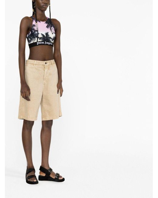 Palm Angels Cropped Top in het Multicolor