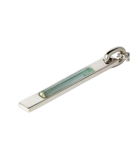 Parts Of 4 White Sterling Talisman Aquamarine Necklace
