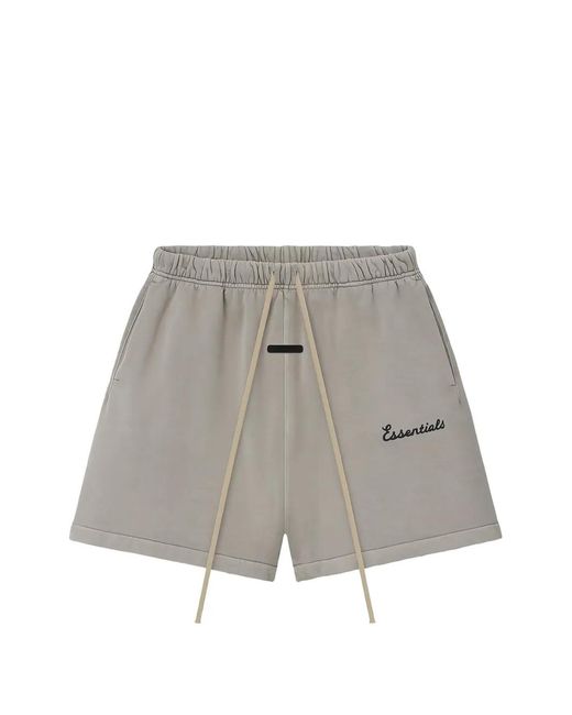 Fear Of God Gray Drawstring Track Shorts for men