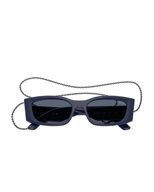 Vogue Eyewear Blue Chain-Detail Sunglasses