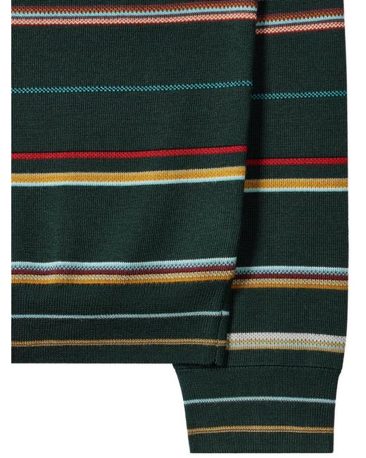 Paul Smith Green Signature Stripe Polo Shirt for men