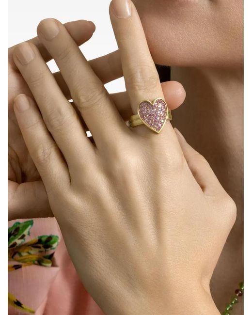 LEIGH MAXWELL Pink Ring Mit Saphir