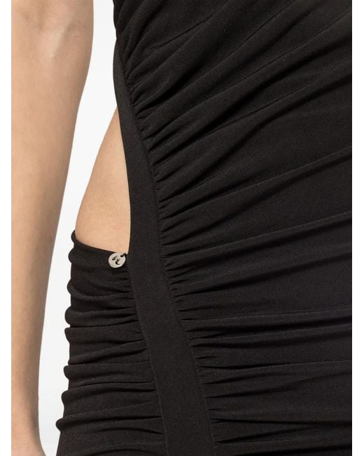 Nissa Black Backless Maxi Dress