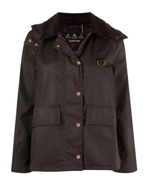 Barbour Black Avon Hooded Jacket