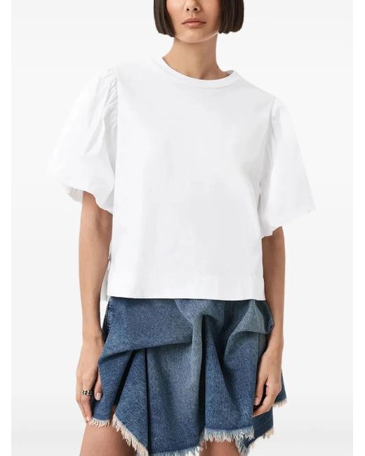 Top Jess Con Maniche A Palloncino di AllSaints in White