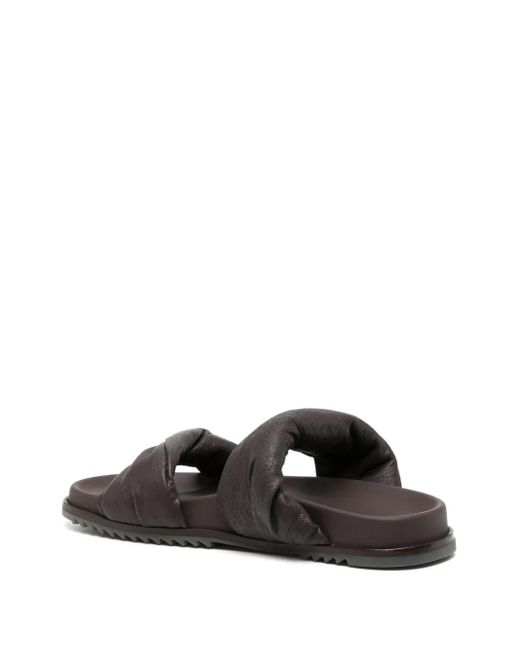 Rick Owens Brown Round Toe Sandals