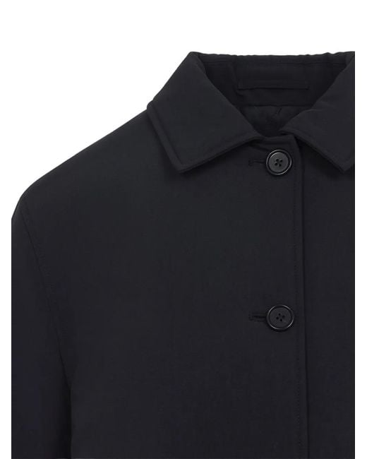 Jil Sander Blue Button-Up Collared Jacket